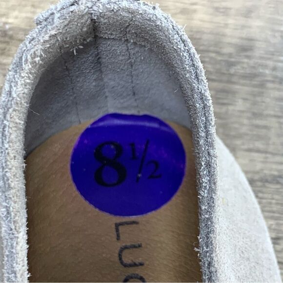 Lucky Brand~Women’s~”Charsa”~Gray Soft Suede Slip On Loafers~Size 8.5 - Picture 8 of 8